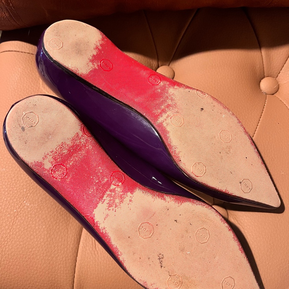 Christian Louboutin Purple Flats - Picture 6 of 11